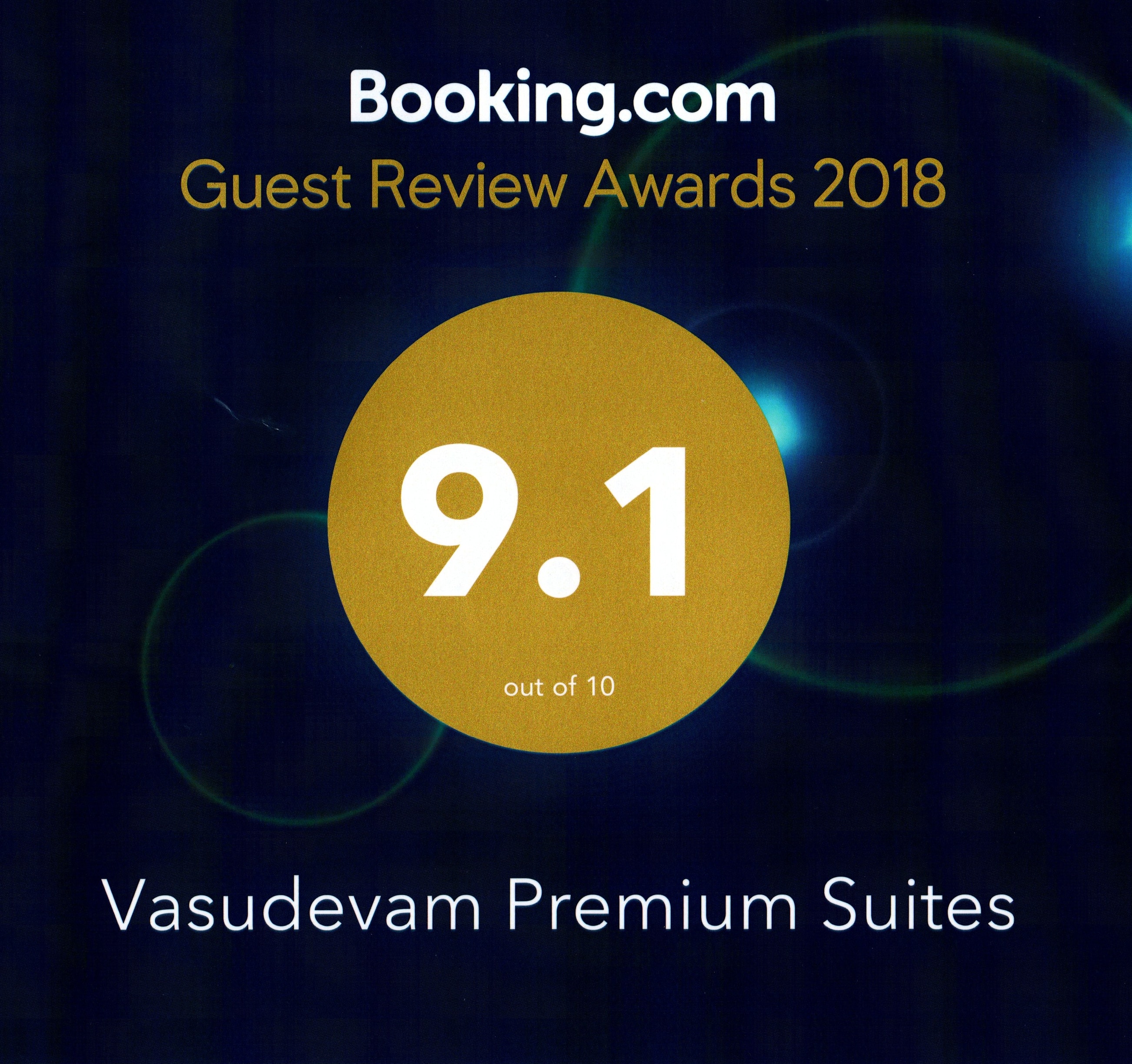 Awards Won by Vasudevam Premium Suites - Trivandrum